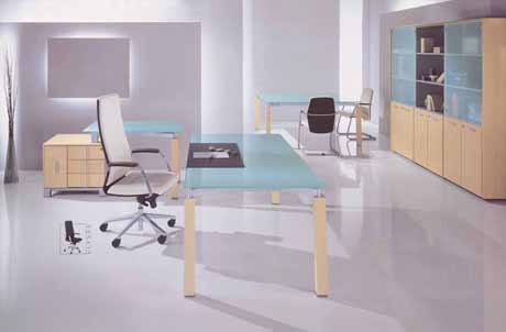 Office Desk|Glass Executive Desk|Office Furniture|Glass Executive Desk|玻璃班台|玻璃办公桌|玻璃办公台 CG-BLBT-04