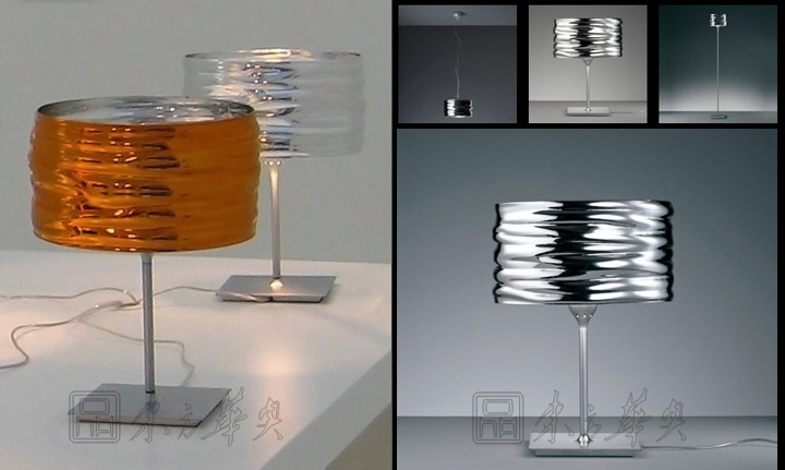 现代经典灯饰|台灯|办公家具|水波纹台灯